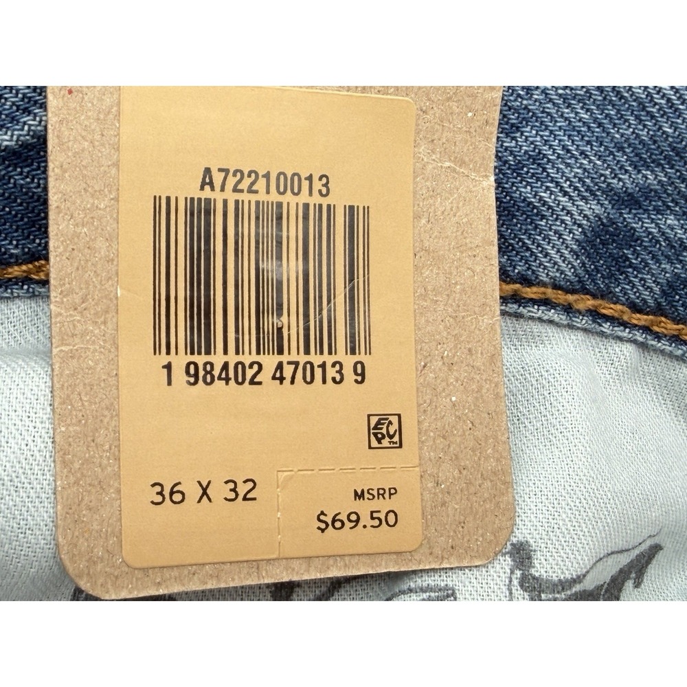 Men's Size 36x32- Levi's 565 '97 Loose Straight Jeans Light Wash Denim A72210013 - Picture 7 of 7